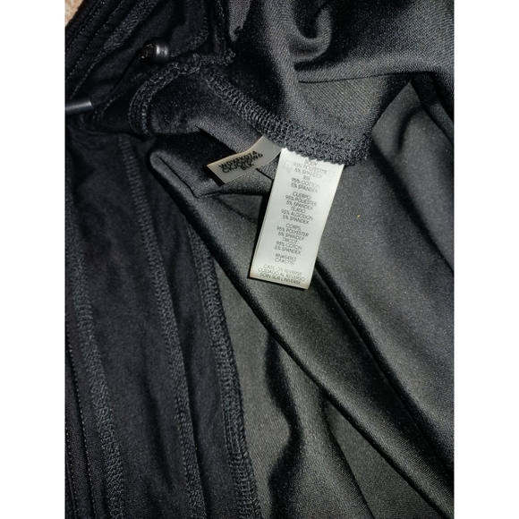 Calvin Klein Plus Size Stretch Velour High-Rise Wide Leg Drawstring Pants - Picture 8 of 16